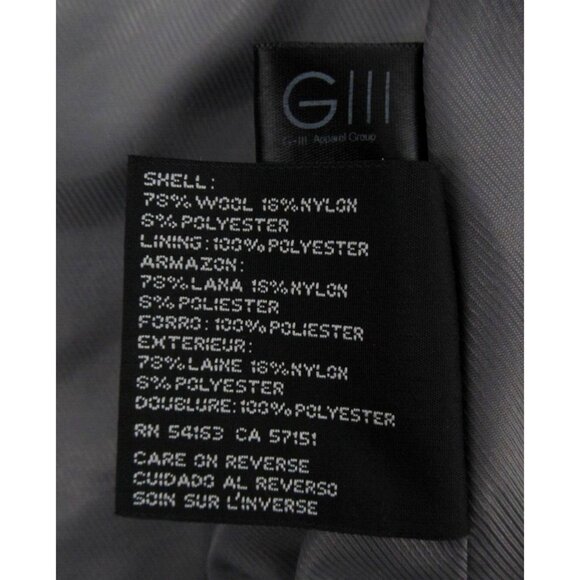 Vintage Jones New York Overcoat Womens Sz 12 Charcoal Gray Wool Lined Button Up - Picture 5 of 16